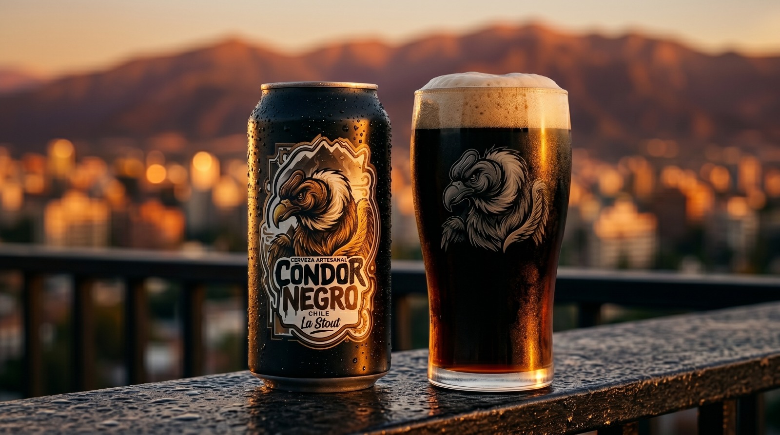 Cóndor Negro La Stout lata — Resiste en la barra
